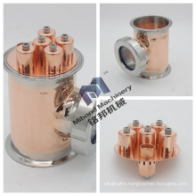 3"4"6"8" reflux distillation parts copper column section copper bubble plate